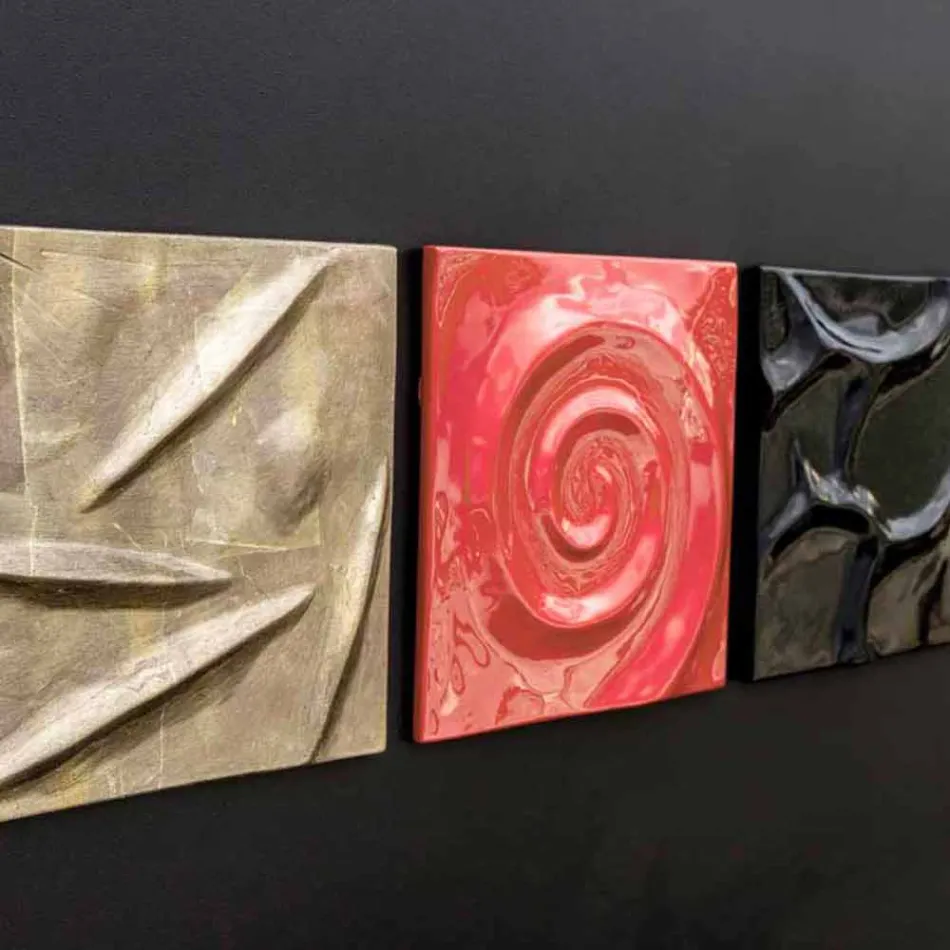 Quadro astratto di design decorato a mano Moma  Viadurini