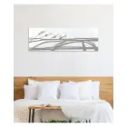 Quadro con Forme Astratte Realizzato con il Laser Made in Italy - Grace Viadurini