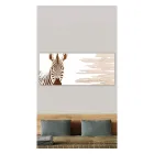 Quadro con Zebra Realizzato con il Laser Made in Italy - Yuuka Viadurini