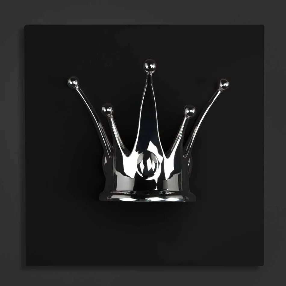 Quadro da Parete Moderno in Legno e Resina Realizzato in Italia - Corona Viadurini