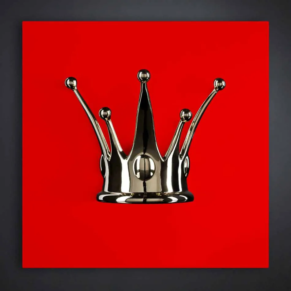 Quadro da Parete Moderno in Legno e Resina Realizzato in Italia - Corona Viadurini