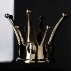 Quadro da Parete Moderno in Legno e Resina Realizzato in Italia - Corona Viadurini