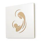 Quadro della Madonna con Bambino Inciso a Laser Made in Italy - Bashira Viadurini