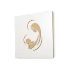 Quadro della Madonna con Bambino Inciso a Laser Made in Italy - Bashira Viadurini