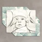 Quadro in Legno con Stampa di Bacio a un Bambino Made in Italy - Andorra Viadurini