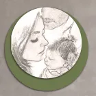 Quadro in Legno con Stampa di una Famiglia Unita Made in Italy - Canada Viadurini