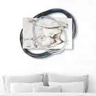 Quadro Inciso a Laser con Bacio di Maria a Gesù Made in Italy - Sylvie Viadurini