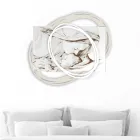 Quadro Inciso a Laser con Bacio di Maria a Gesù Made in Italy - Sylvie Viadurini