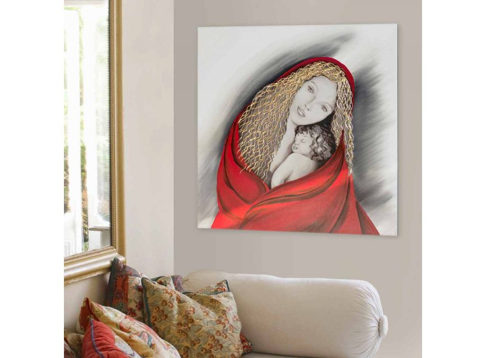 Quadro moderno di design fatto a mano Madonna, a prezzi ridotti