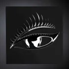 Quadro Moderno Artigianale in Legno, Acciaio e Resina Made in Italy - Occhio Viadurini