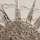 Quadro moderno con struttura a doppia elle e dettagli in resina Dan Viadurini