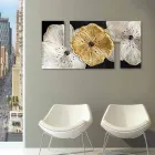 Quadro Petunia Piccola Oro Pintdecor Viadurini