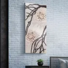 Quadro Realizzato con il Laser con Fiore di Dalia Made in Italy - Taka Viadurini