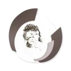 Quadro Rotondo Realizzato in Laser della Famiglia Made in Italy - Margherita Viadurini