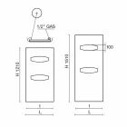 Radiatore di Design Moderno Idraulico in Acciaio 6 Misure fino 1220 W - Mask Viadurini
