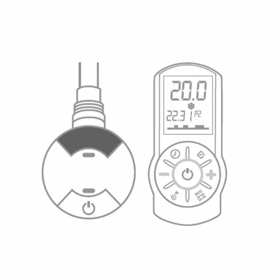 Radiatore Elettrico a Parete in Acciaio di Design Moderno fino 1400 Watt - Stone Viadurini