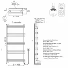Radiatore Elettrico Design a Parete Verticale Moderno fino a 700 Watt - Shelf Viadurini