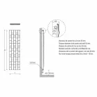 Radiatore Idraulico a Parete in Acciaio di Design Moderno fino 1003 Watt - Stone Viadurini