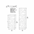 Radiatore Idraulico Termoarredo di Design Verticale fino a 903 W - Flora Viadurini