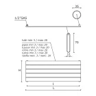 Radiatore Singolo Idraulico in Acciaio al Carbonio Nero Made in Italy - Ciro Viadurini