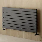 Radiatore Singolo Idraulico in Acciaio al Carbonio Nero Made in Italy - Ciro Viadurini