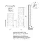 Radiatore Termoarredo di Design Verticale Elettrico Moderno fino 903 W - Scuba Viadurini