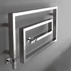 Radiatore termoarredo idraulico cromato Snake Scirocco H, di design Viadurini