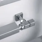 Radiatore termoarredo idraulico cromato Snake Scirocco H, di design Viadurini