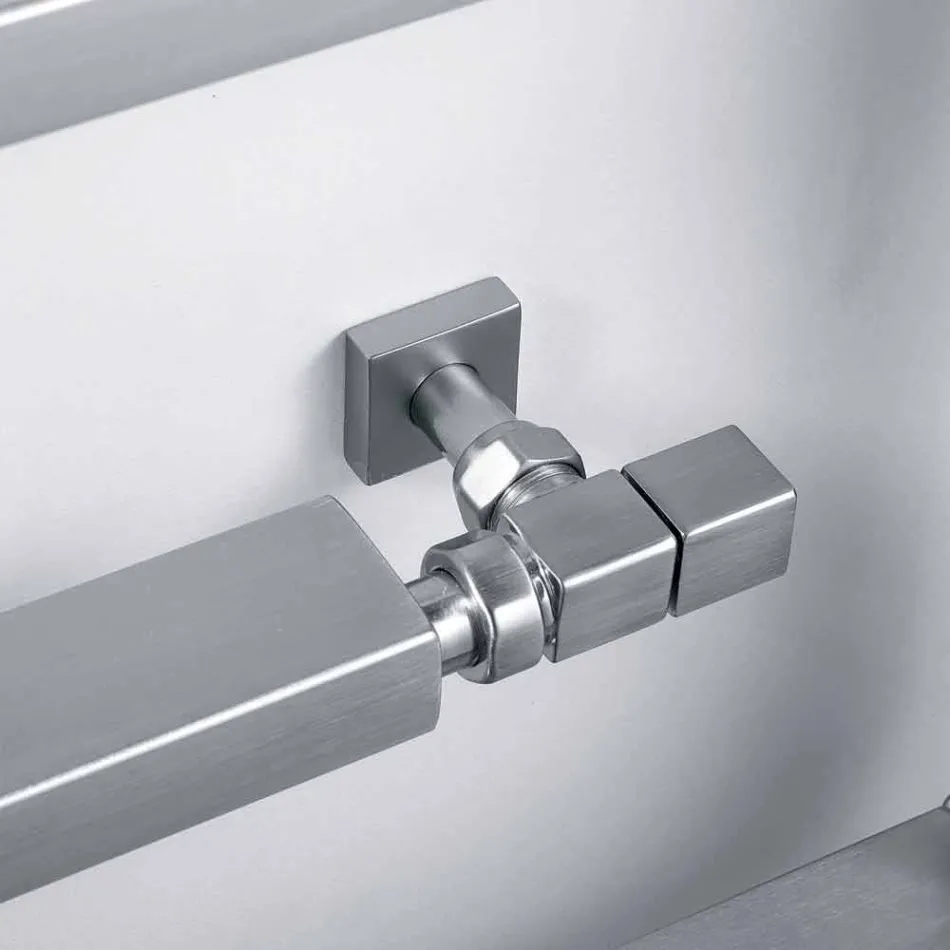 Radiatore termoarredo idraulico cromato Snake Scirocco H, di design Viadurini