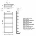 Radiatore Termoarredo Moderno Design Verticale a Parete fino a 530 Watt - Shelf Viadurini