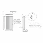 Radiatore Verticale Idraulico Design in Acciaio Colorato fino 1515 Watt- Condor Viadurini