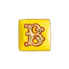 Rosenthal Versace Alphabet 6 Coppette Quadre Piane in Porcellana - Alphabet Viadurini