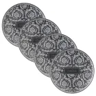 Rosenthal Versace Barocco 4 Piatti Piani Diametro 17 cm in Porcellana - Barocco Viadurini