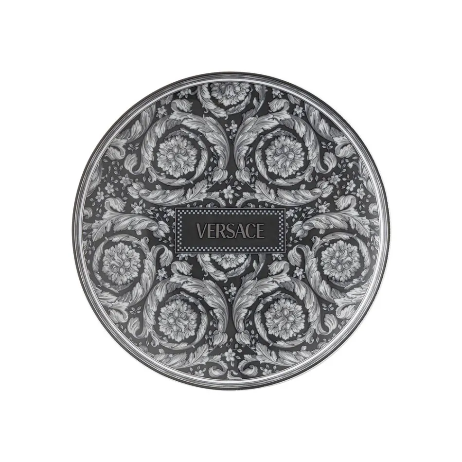 Rosenthal Versace Barocco 4 Piatti Piani Diametro 17 cm in Porcellana - Barocco Viadurini