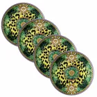 Rosenthal Versace Jungle Animalier 4 Piatti Piani Diametro 17 cm - Animalier Viadurini