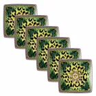 Rosenthal Versace Jungle Animalier 6 Coppette Quadre Piane - Animalier Viadurini
