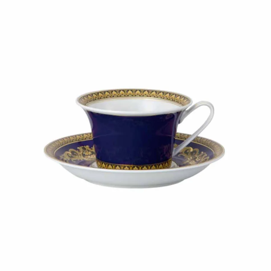 Rosenthal Versace Medusa Blue Tazza da tè di moderno design porcellana Viadurini