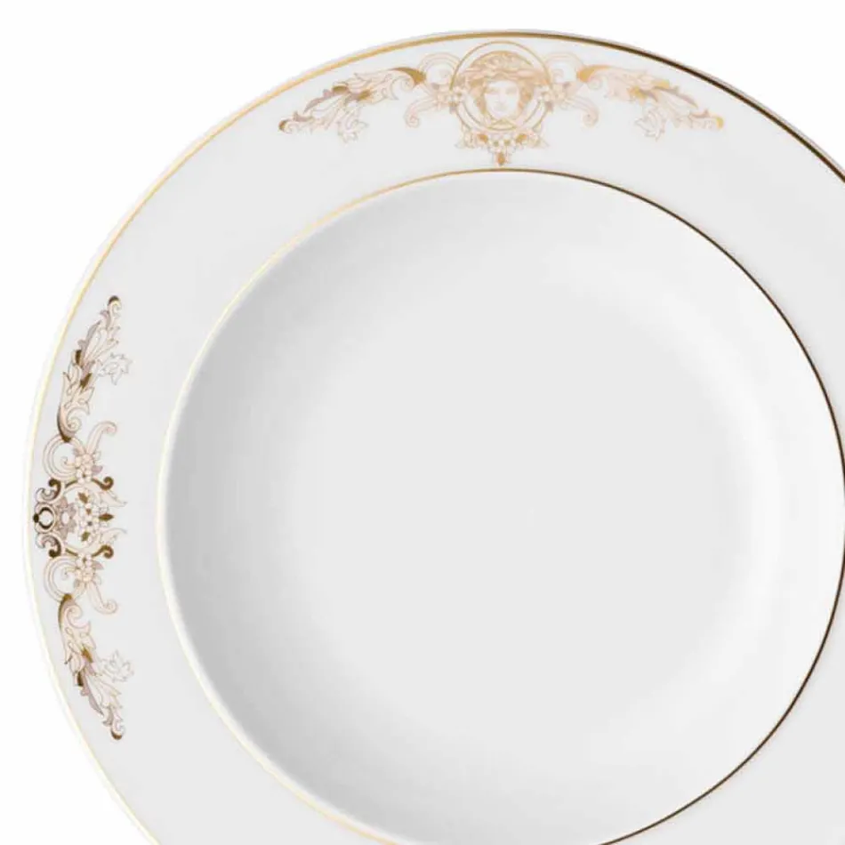 Rosenthal Versace Medusa Gala Piatto fondo 22cm di design porcellana Viadurini