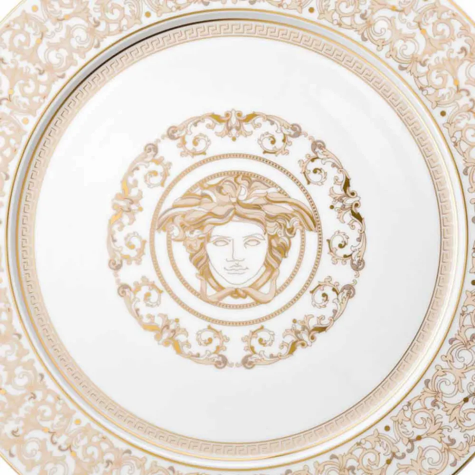Rosenthal Versace Medusa Gala Piatto segnaposto 33cm in porcellana Viadurini
