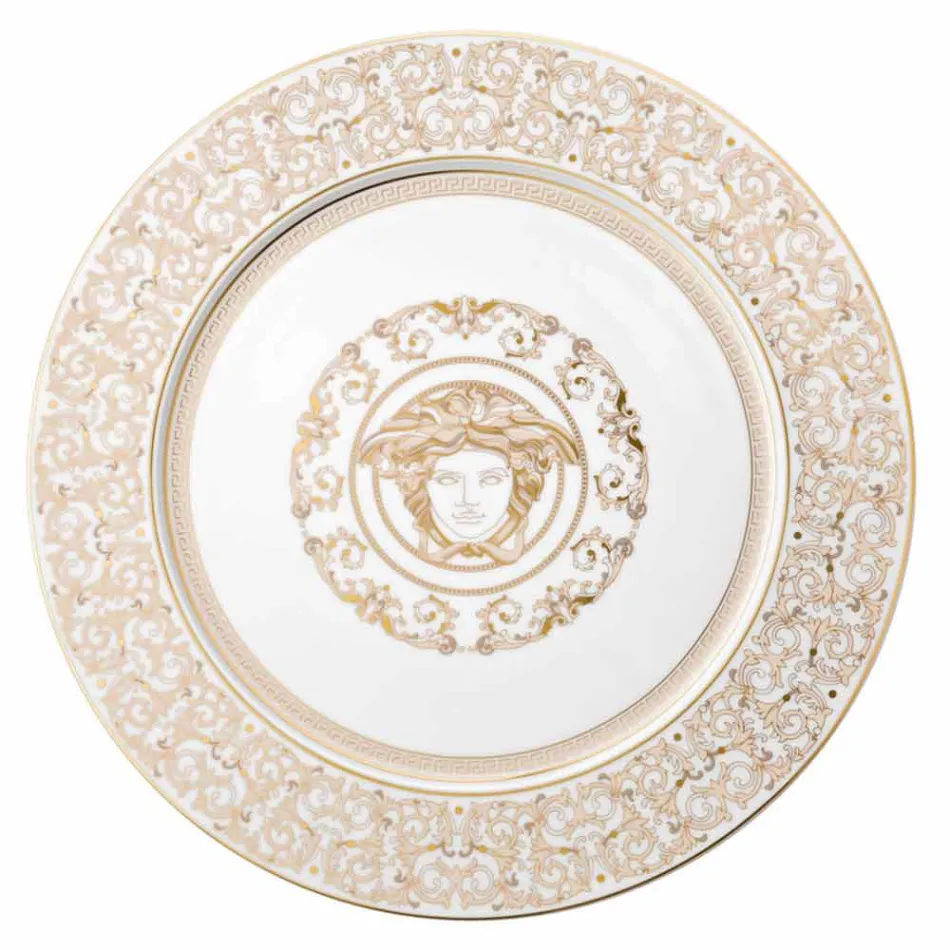 Rosenthal Versace Medusa Gala Piatto segnaposto 33cm in porcellana Viadurini