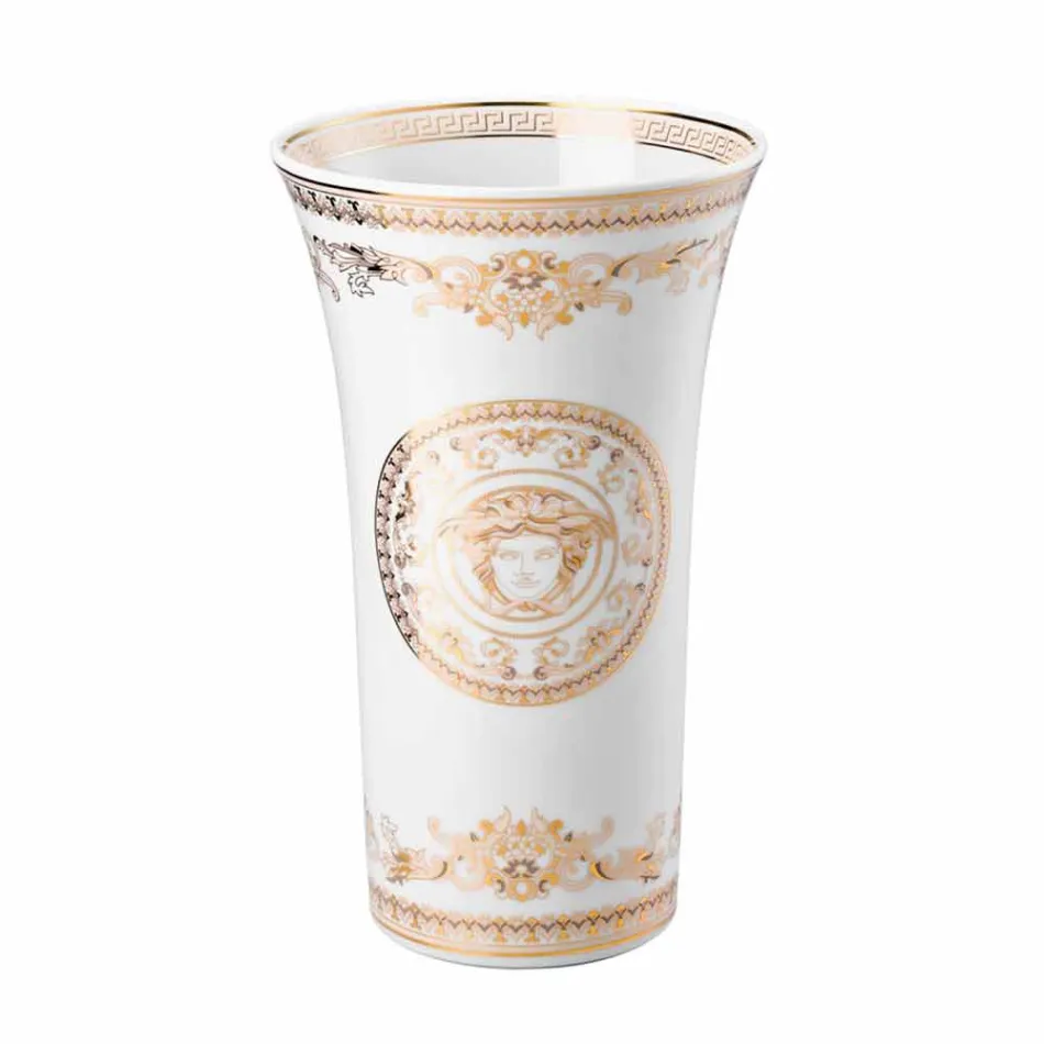 Rosenthal Versace Medusa Gala Vaso di design in porcellana h 26cm Viadurini