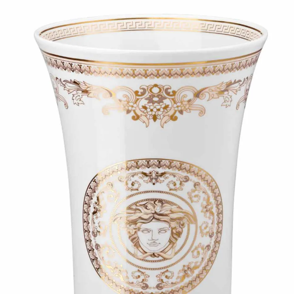 Rosenthal Versace Medusa Gala Vaso di design in porcellana h 34cm Viadurini