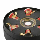 Rosenthal Versace Medusa Rosso set tazzine espresso in porcellana 6 pz Viadurini