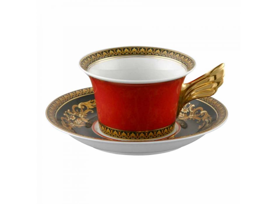 Rosenthal Versace Medusa Rosso Tazza da tè  moderno design  porcellana Viadurini
