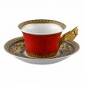 Rosenthal Versace Medusa Rosso Tazza da tè  moderno design  porcellana