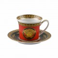 Rosenthal Versace Medusa Rosso Tazzina espresso design in porcellana
