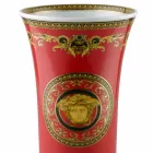 Rosenthal Versace Medusa Rosso Vaso di moderno design porcellana 34cm Viadurini