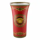 Rosenthal Versace Medusa Rosso Vaso di moderno design porcellana 34cm Viadurini
