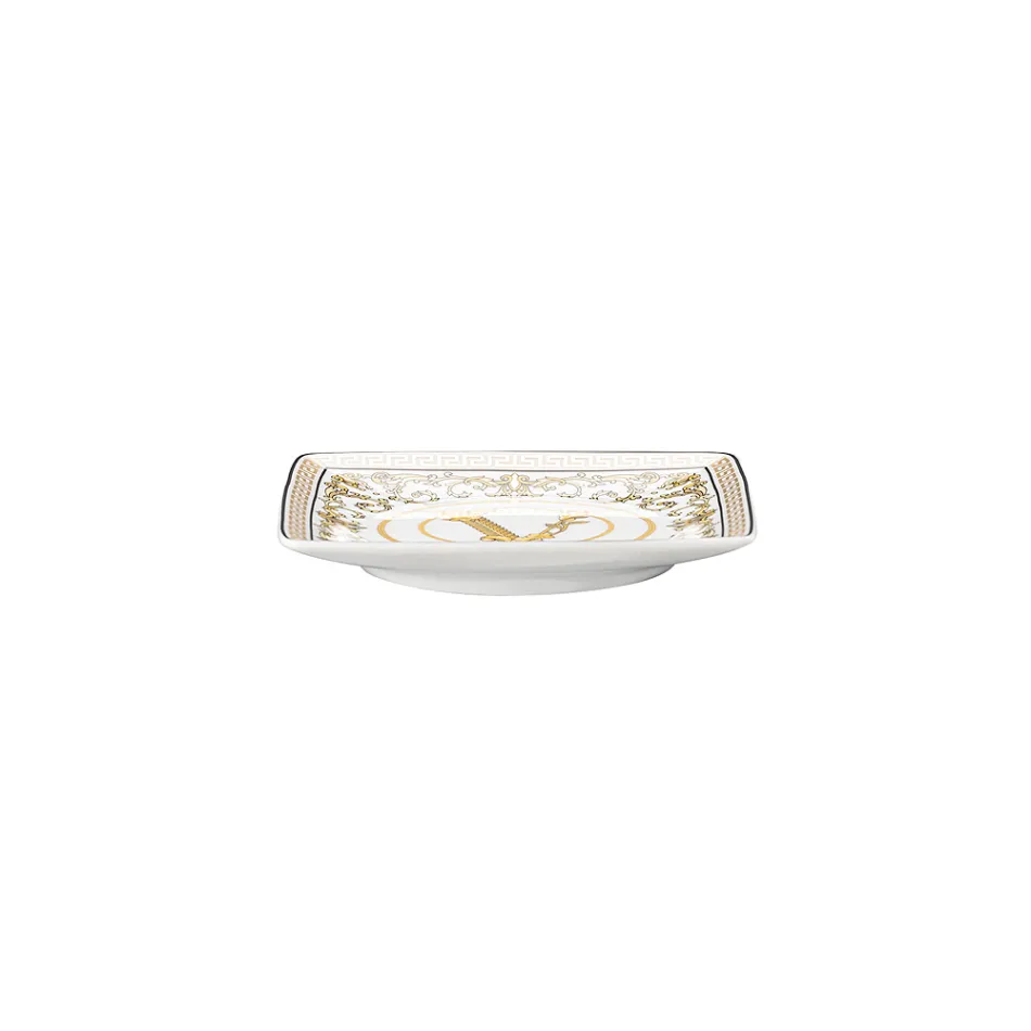 Rosenthal Versace Virtus Gala 6 Coppette Quadre Piane 15x15 cm in Porcellana - Barocco Viadurini
