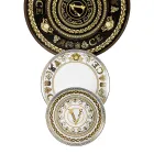 Rosenthal Versace Virtus Gala Piatto Segnaposto Diametro 33 cm in Porcellana - Barocco Viadurini